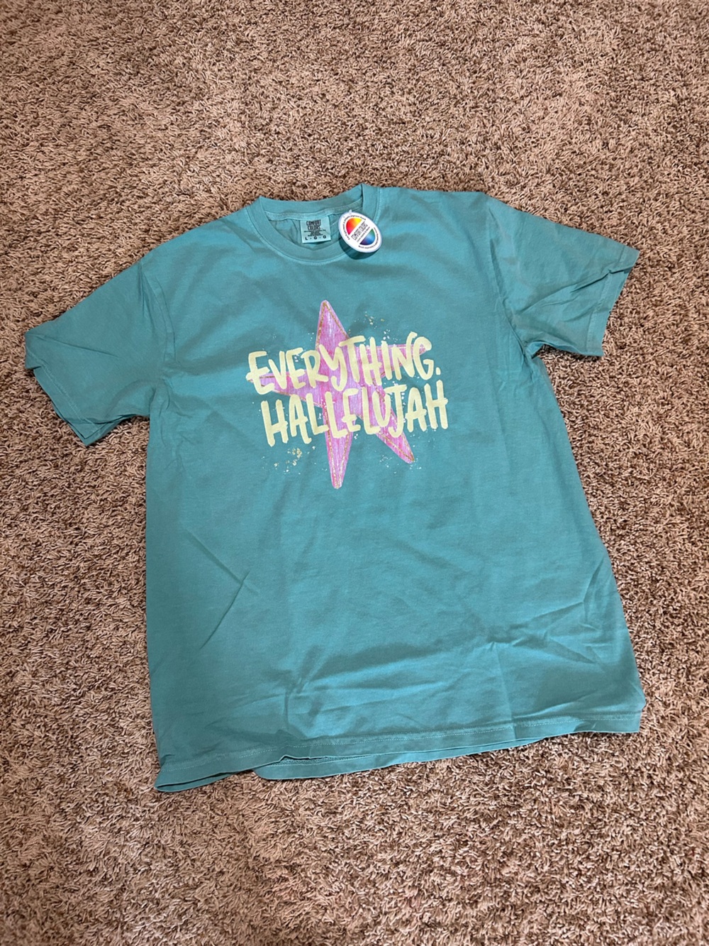 Everything Hallelujah Graphic Tee - Teal